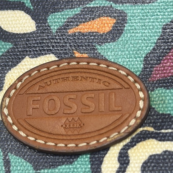 Fossil Vintage Floral Plastic Coated Pouch FP7190 - Picture 9 of 9